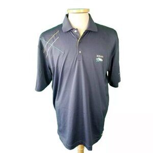 Nike Golf Large Gray Kokanee Springs Polyester Polo Shirt